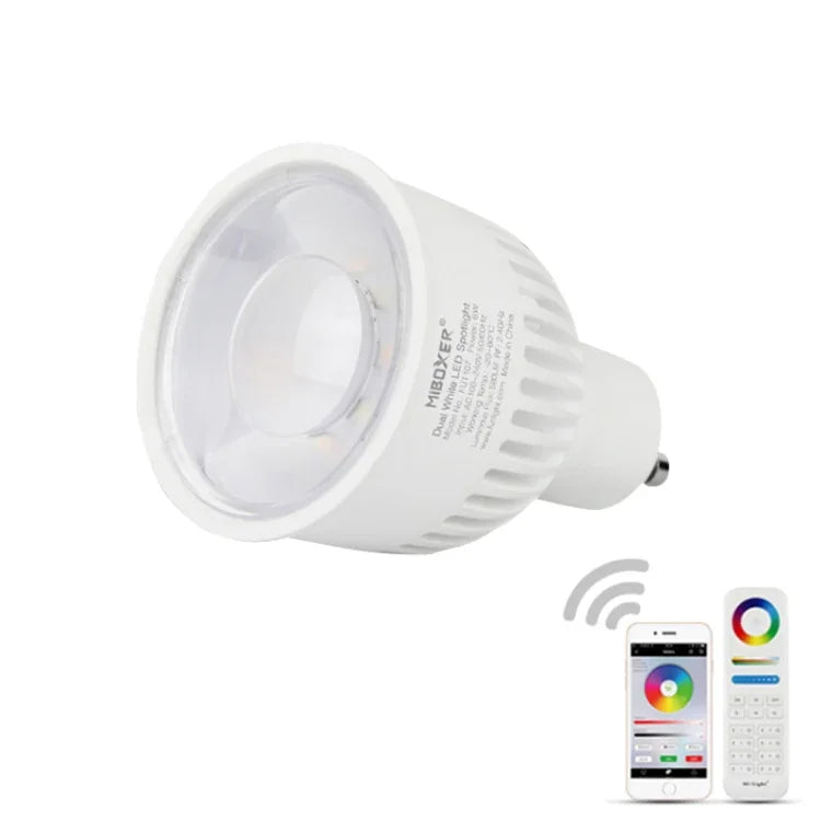 مصباح LED FUT107 GU10 6 واط أبيض مزدوج CCT كشاف لغرفة النوم وغرفة المعيشة