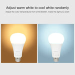 FUT105 لمبة LED 12W RGB + CCT، E27، إضاءة داخلية، تحكم ذكي عبر تطبيق الهاتف 2.4G، غرفة نوم وغرفة معيشة، AC100~240V