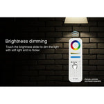 FUT105 لمبة LED 12W RGB + CCT، E27، إضاءة داخلية، تحكم ذكي عبر تطبيق الهاتف 2.4G، غرفة نوم وغرفة معيشة، AC100~240V