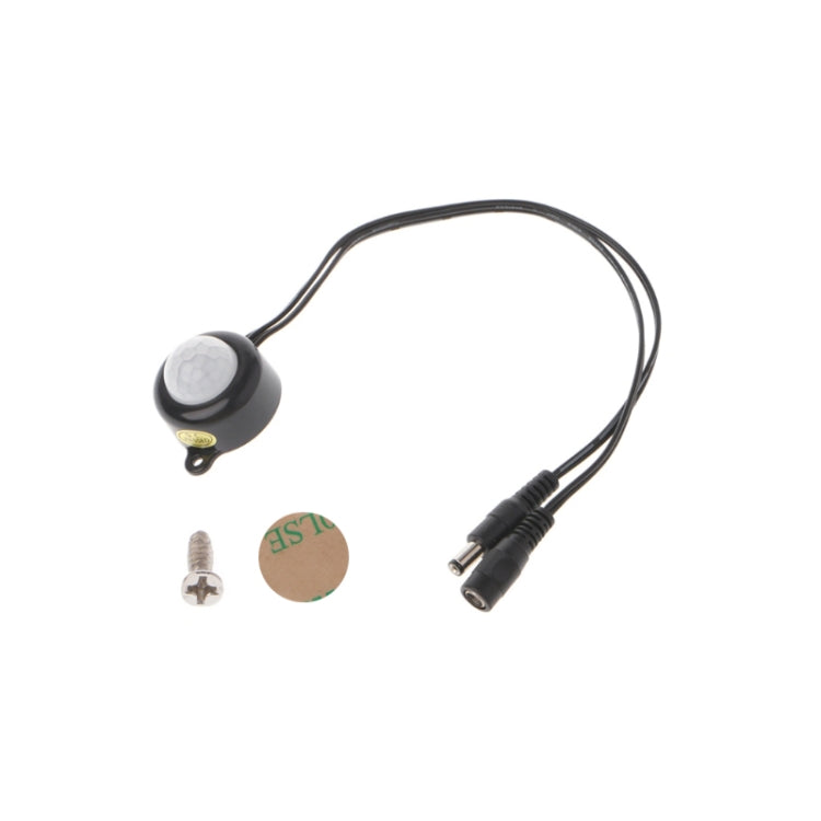 مفتاح حساس حركة PIR بالأشعة تحت الحمراء لجسم الإنسان DC 5-24V/5A مع قابس لشريط إضاءة LED
