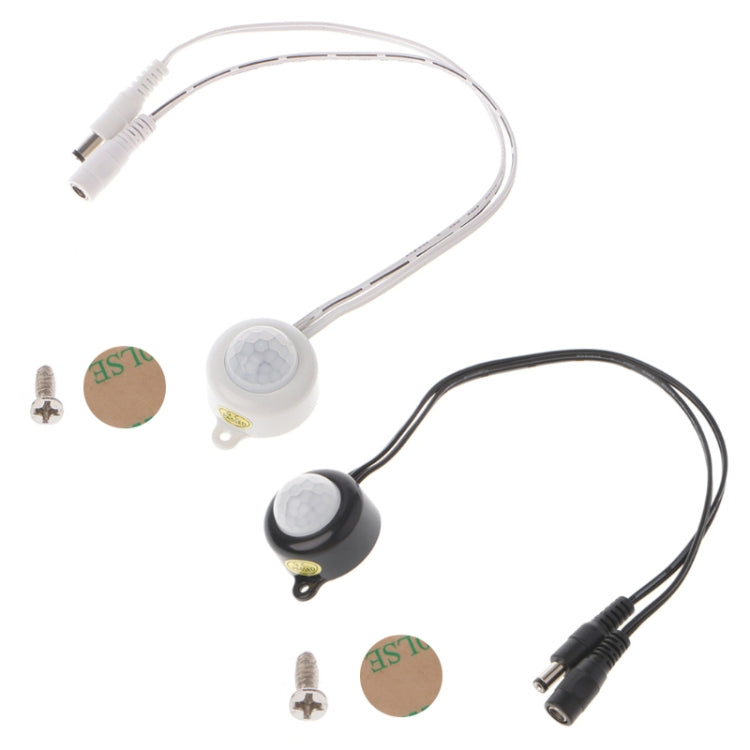 مفتاح حساس حركة PIR بالأشعة تحت الحمراء لجسم الإنسان DC 5-24V/5A مع قابس لشريط إضاءة LED