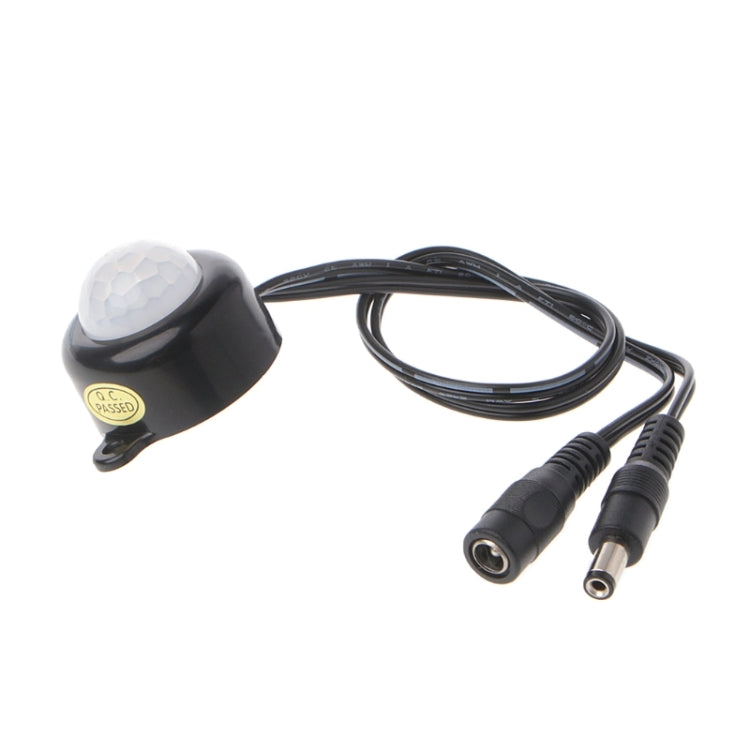 مفتاح حساس حركة PIR بالأشعة تحت الحمراء لجسم الإنسان DC 5-24V/5A مع قابس لشريط إضاءة LED