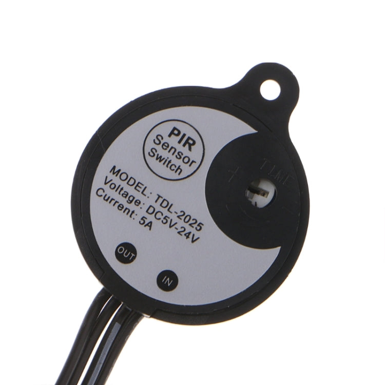 مفتاح حساس حركة PIR بالأشعة تحت الحمراء لجسم الإنسان DC 5-24V/5A مع قابس لشريط إضاءة LED