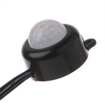 مفتاح حساس حركة PIR بالأشعة تحت الحمراء لجسم الإنسان DC 5-24V/5A مع قابس لشريط إضاءة LED