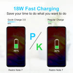 شاحن سفر USB محمول LZ-023 18W QC3.0 + كابل بيانات USB إلى Type-C 3A، قابس أمريكي، كابل بيانات Type-C، قابس أمريكي