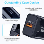 شاحن سفر USB محمول LZ-023 18W QC 3.0 + كابل بيانات USB إلى Type-C 3A، قابس أوروبي، كابل بيانات Type-C، قابس أوروبي