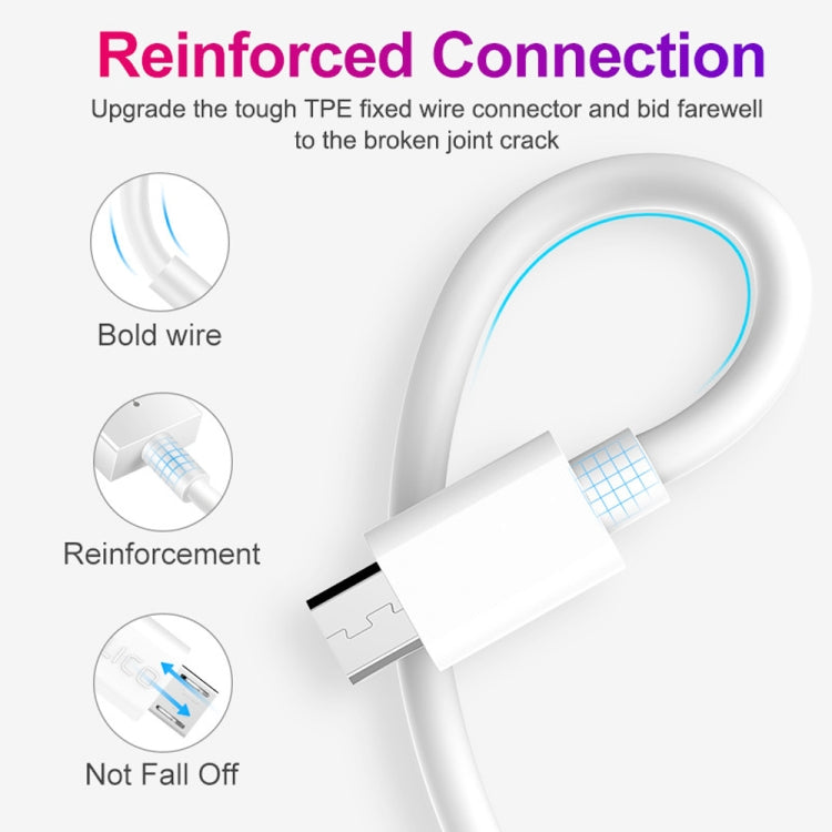 شاحن سفر USB محمول LZ-023 18W QC 3.0 + كابل بيانات USB إلى Micro USB 3A، قابس أمريكي، كابل بيانات Micro USB، قابس أمريكي