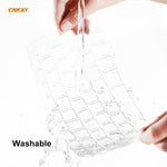مجموعة ENKAY 3 في 1: غطاء حماية شفاف للابتوب + فيلم لوحة مفاتيح TPU نسخة الاتحاد الأوروبي + مجموعة سدادات مضادة للغبار لماك بوك برو 16 بوصة A2141 (مع شريط اللمس)، لماك بوك برو 16 بوصة A2141 (مع شريط اللمس)