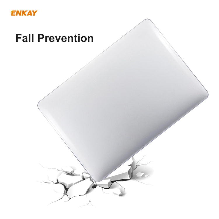 مجموعة ENKAY 3 في 1: غطاء حماية شفاف للابتوب + فيلم لوحة مفاتيح TPU نسخة الاتحاد الأوروبي + مجموعة سدادات مضادة للغبار لماك بوك برو 16 بوصة A2141 (مع شريط اللمس)، لماك بوك برو 16 بوصة A2141 (مع شريط اللمس)