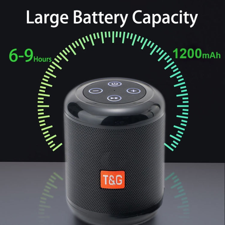 مكبر صوت بلوتوث محمول T&G TG519 TWS HiFi مع مضخم صوت، مكبر صوت عمودي لاسلكي خارجي يدعم بطاقة TF / راديو FM / AUX 3.5 مم / قرص U / مكالمات بدون استخدام اليدين