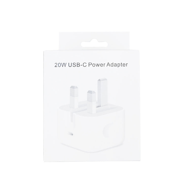 شاحن سفر قابل للطي A234 بقوة 20 واط PD 3.0 بمنفذ Type-C / USB-C، قابس بريطاني، 20 واط