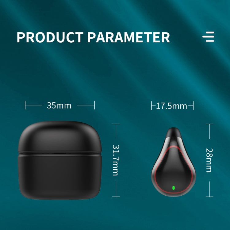 سماعة أذن T25 فوق الأذن بلوتوث 5.0 لاسلكية غير مرئية للأذن الواحدة مكالمات عالية الدقة مع بطارية طويلة الأمد سماعة توصيل عظمية