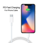 A2344 شاحن سفر قابل للطي PD 3.0 بقوة 20 واط Type-C / USB-C + مجموعة كابل بيانات شحن سريع USB-C / Type-C إلى 8 سنون، قابس بريطاني، الطول: 2 متر، 20 واط 8 سنون الطول: 2 متر