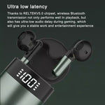 سماعات أذن بلوتوث J28 TWS لاسلكية مع عرض رقمي LED موسيقى HIFI رياضية