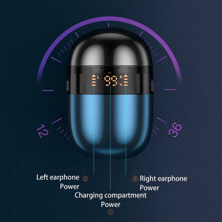 سماعات أذن بلوتوث J28 TWS لاسلكية مع عرض رقمي LED موسيقى HIFI رياضية