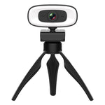 كاميرا ويب C10 بدقة 2K HD بدون تشويه، دوران 360 درجة، إضاءة ثلاثية السرعات، USB بدون تعريف، ميكروفون مدمج بصوت أوضح