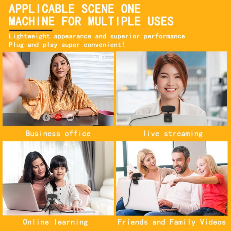 كاميرا ويب C10 بدقة 2K HD بدون تشويه، دوران 360 درجة، إضاءة ثلاثية السرعات، USB بدون تعريف، ميكروفون مدمج بصوت أوضح