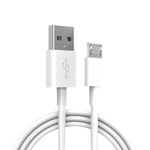 شاحن سفر محمول مزدوج USB + كابل بيانات USB إلى Micro USB بطول 1 متر، قابس أمريكي