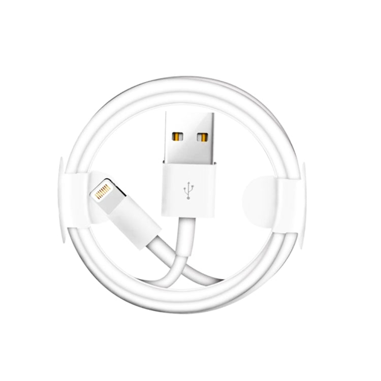 Dual USB Portable Travel Charger + 1 Meter USB to 8 Pin Data Cable, EU Plug