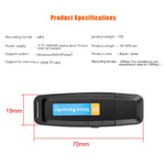 مسجل صوت رقمي محمول USB قابل لإعادة الشحن SK001 مع دعم بطاقة TF، 32GB