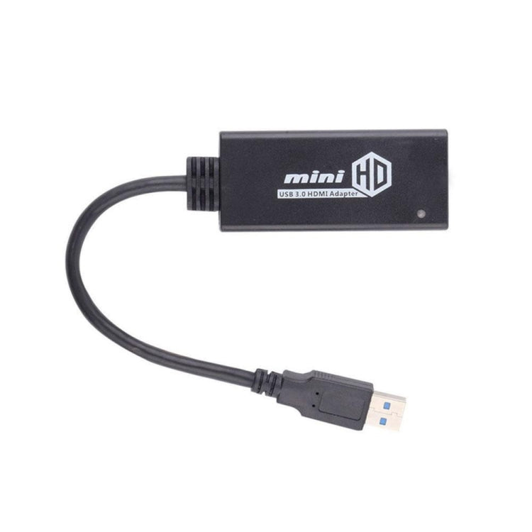 كابل محول USB 3.0 إلى HDMI عالي الدقة مع صوت، طول الكابل: 20 سم