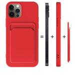 TPU + Flannel Lining Shockproof  Case with Card Slots, For iPhone 11, For iPhone 11 Pro