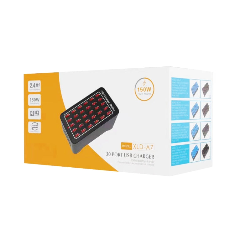 محطة شحن ذكية XLD-A7 بقوة 100 واط مع 15 منفذ USB، AC 100-240 فولت، قابس الاتحاد الأوروبي، قابس الولايات المتحدة، قابس أستراليا، قابس المملكة المتحدة