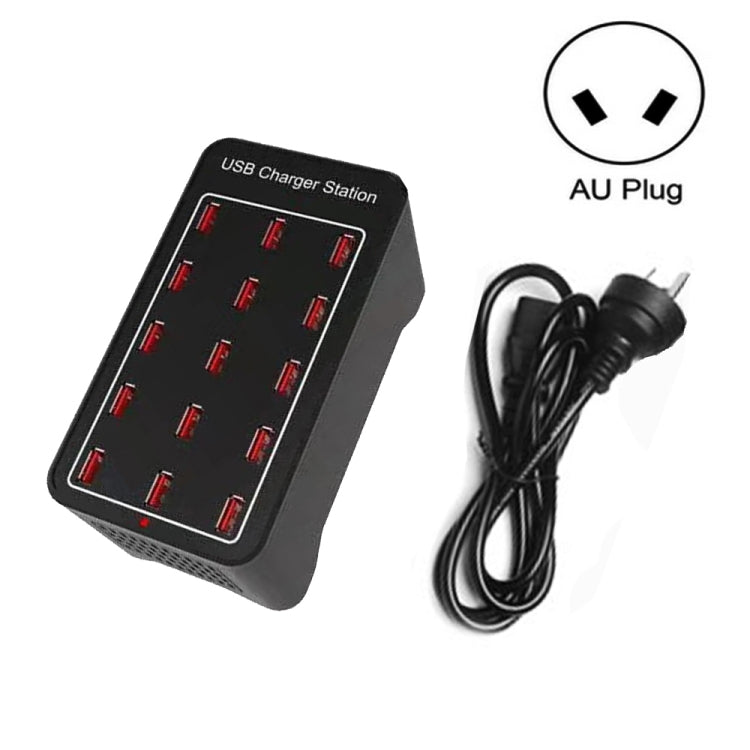 محطة شحن ذكية XLD-A7 بقوة 100 واط مع 15 منفذ USB، AC 100-240 فولت، قابس الاتحاد الأوروبي، قابس الولايات المتحدة، قابس أستراليا، قابس المملكة المتحدة