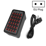 محطة شحن ذكية XLD-A7 بقوة 150 واط مع 30 منفذ USB، AC 110-240 فولت، قابس الاتحاد الأوروبي، قابس الولايات المتحدة، قابس أستراليا، قابس المملكة المتحدة