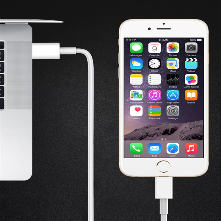 XJ-61 كابل شحن سريع PD بقوة 12 واط USB-C / Type-C إلى 8 Pin، 1م، 1.5م، 2م