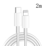 XJ-61 كابل شحن سريع PD بقوة 12 واط USB-C / Type-C إلى 8 Pin، 1م، 1.5م، 2م
