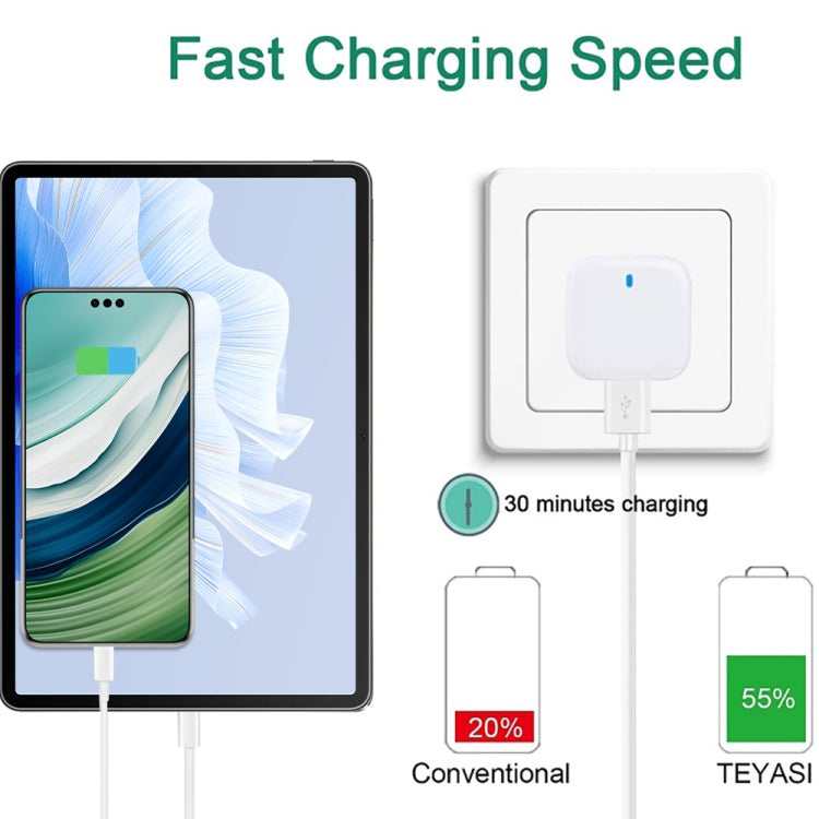 شاحن سفر شحن سريع مزدوج YSY-6087PD 20W PD3.0 + QC3.0 مع كابل بيانات USB إلى Micro USB، قابس أوروبي، قابس أمريكي، قابس بريطاني