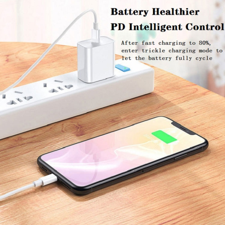 محول شاحن طاقة للسفر بمنفذ USB-C / Type-C واحد بقوة 20 واط، قابس أمريكي، قابس أمريكي بقوة 20 واط