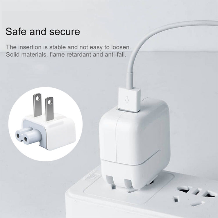 شاحن USB بقوة 12 واط + كابل بيانات USB إلى 8 سنون لسلسلة iPad / iPhone / iPod، قابس أمريكي