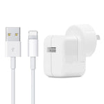 شاحن USB بقوة 12 واط + كابل بيانات USB إلى 8 سنون لسلسلة iPad / iPhone / iPod، قابس أسترالي