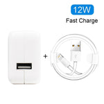 شاحن USB بقوة 12 واط + كابل بيانات USB إلى 8 سنون لسلسلة iPad / iPhone / iPod، قابس أسترالي