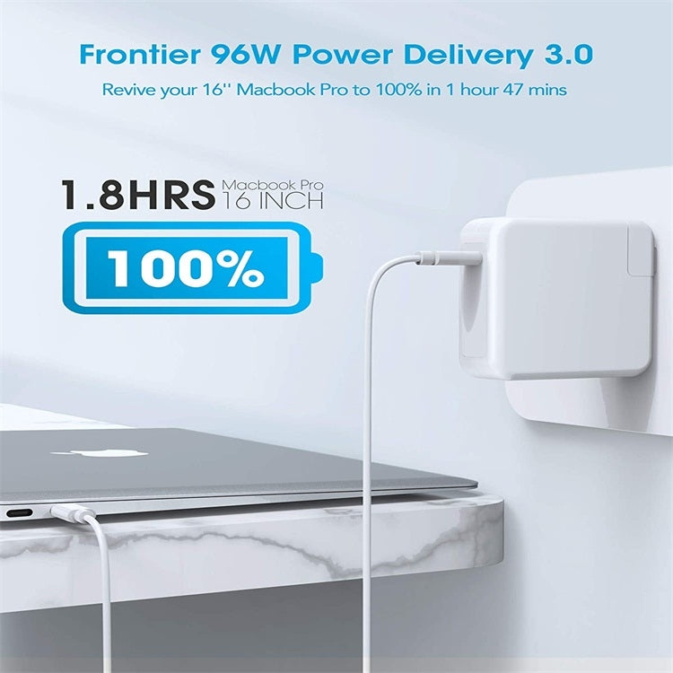 شاحن محمول 96 واط USB-C / Type-C مع كابل شحن USB-C / Type-C بطول 1.8 متر، قابس المملكة المتحدة 96 واط، قابس أستراليا 96 واط، قابس الولايات المتحدة 96 واط، قابس الاتحاد الأوروبي 96 واط