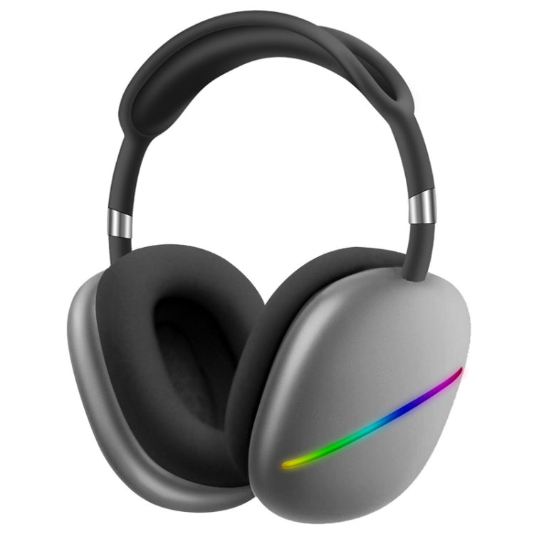 سماعة رأس موسيقى لاسلكية AKZ MAX10 مثبتة على الرأس مع إضاءة RGB وبلوتوث، تدعم بطاقة TF