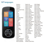 V10 مترجم ذكي بشاشة لمس 3.0 بوصة يدعم 107 لغات مع ترجمة بدون اتصال وترجمة الصور