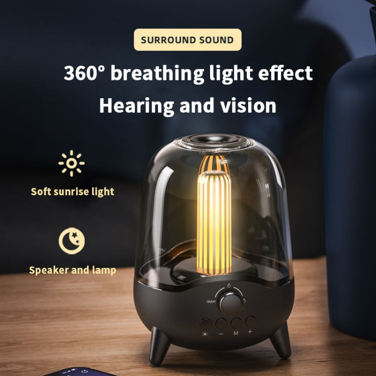مكبر صوت موسيقى لاسلكي LP-20 مع ضوء ليلي LED وبلوتوث 5.0، يدعم بطاقة TF / AUX