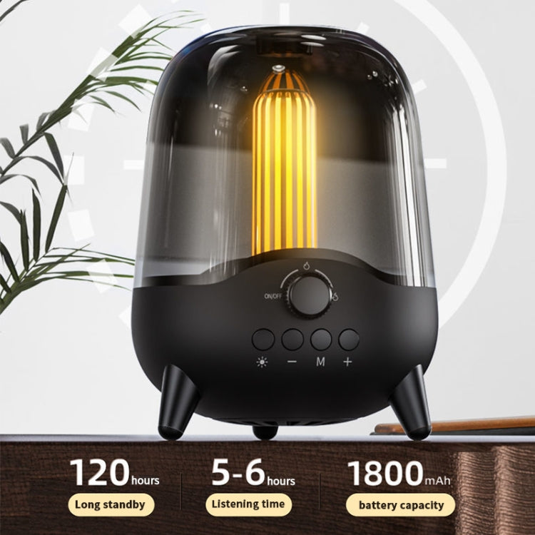 مكبر صوت موسيقى لاسلكي LP-20 مع ضوء ليلي LED وبلوتوث 5.0، يدعم بطاقة TF / AUX