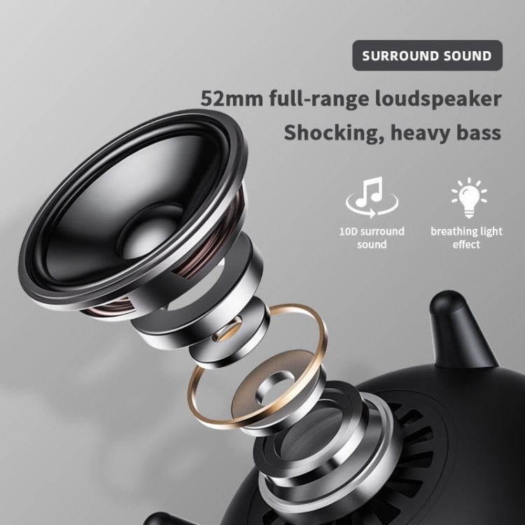 مكبر صوت موسيقى لاسلكي LP-20 مع ضوء ليلي LED وبلوتوث 5.0، يدعم بطاقة TF / AUX