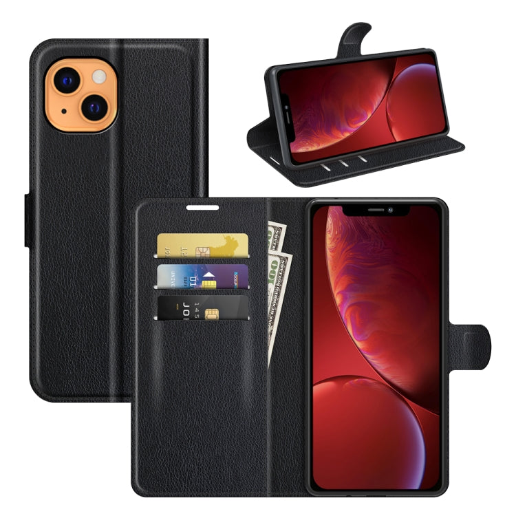 For iPhone 13 mini Litchi Texture Horizontal Flip Protective Case with Holder & Card Slots & Wallet, For iPhone 13 mini
