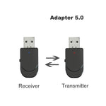محول بلوتوث USB 5.0 KN330 2 في 1 مستقبل ومرسل لاسلكي للكمبيوتر والتلفاز والسيارة