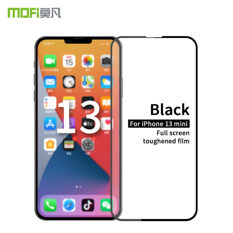 MOFI 9H 2.5D Full Screen Tempered Glass Film, For iPhone 13 mini, For iPhone 13 / 13 Pro, For iPhone 13 Pro Max