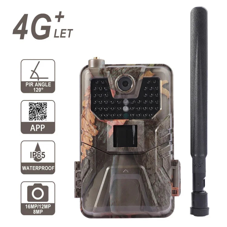 كاميرا تتبع ليلية لاسلكية HC-900 Pro مع خدمة سحابية، 4G للهاتف المحمول لصيد الحياة البرية، HC-900 Pro