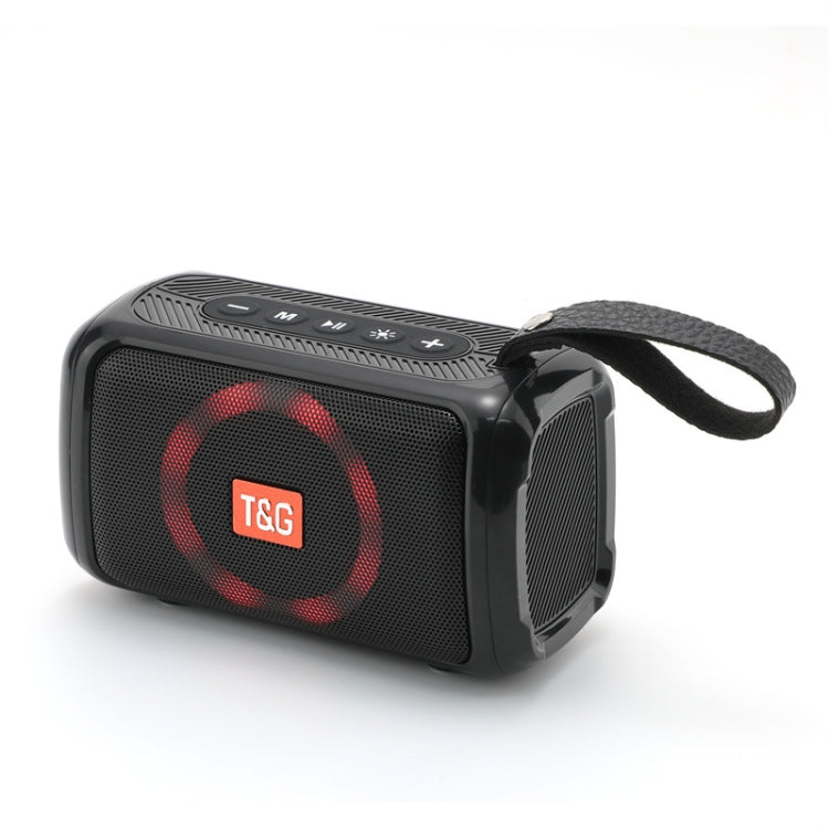 مكبر صوت بلوتوث محمول T&G TG193 مع ضوء LED مقاوم للماء ومضخم صوت خارجي، يدعم بطاقة TF / راديو FM / AUX