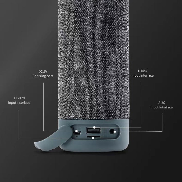 مكبر صوت بلوتوث محمول T&G TG619 مقاوم للماء مع مضخم صوت باس خارجي، يدعم AUX وTF وUSB