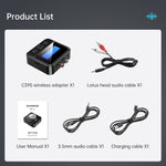 مستقبل ومرسل بلوتوث C39S محول صوت لاسلكي من RCA إلى 3.5 مم، C39S