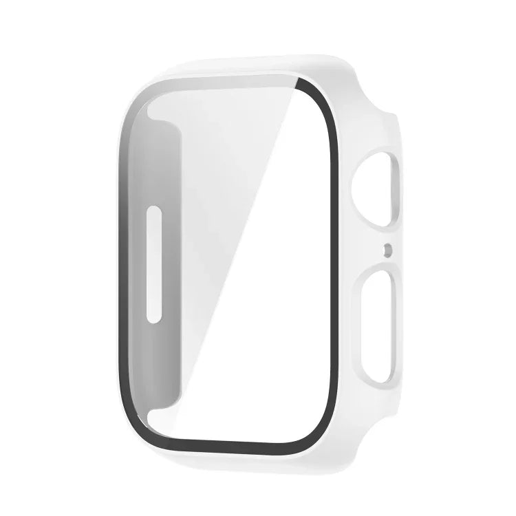 غطاء حماية مقاوم للصدمات من PC مع فيلم زجاج مقسّى، لسلسلة Apple Watch 9 / 8 / 7 مقاس 45مم، لسلسلة Apple Watch 9 / 8 / 7 مقاس 41مم